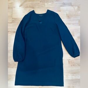 Banana Republic Deep Blue Long Sleeve Dress